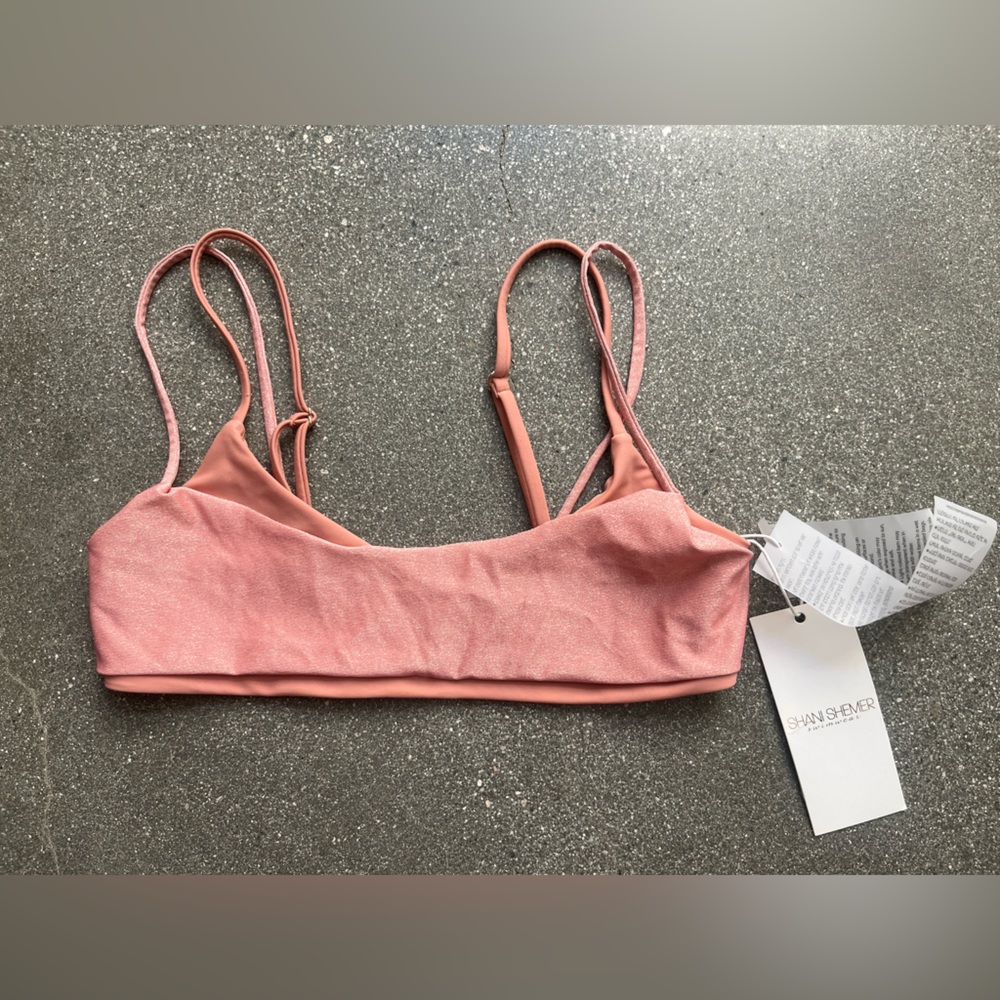 Shani Shemer Pink Pearl Mix Bikini Top